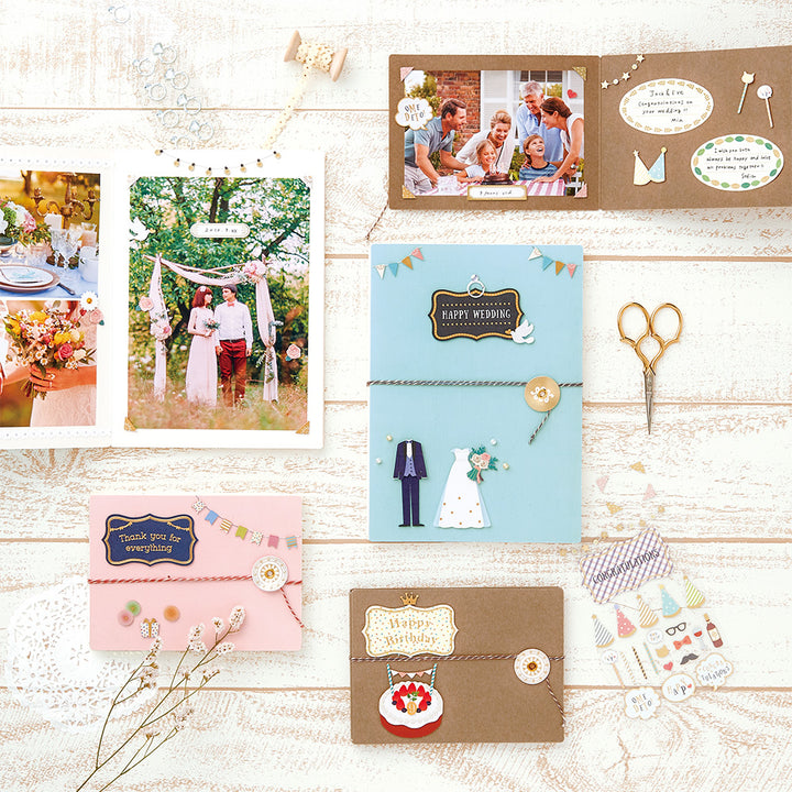 Midori - PCM Museum Title Sticker - 2358 - Wedding DIY Photo Album Decoration Sticker