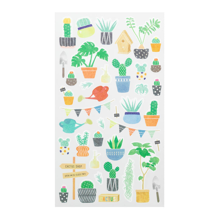 MIDORI - Washi Paper Stickers - 2377 - Marché Cactus