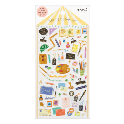 MIDORI - Washi Paper Stickers - 2380 - Marché Stationery