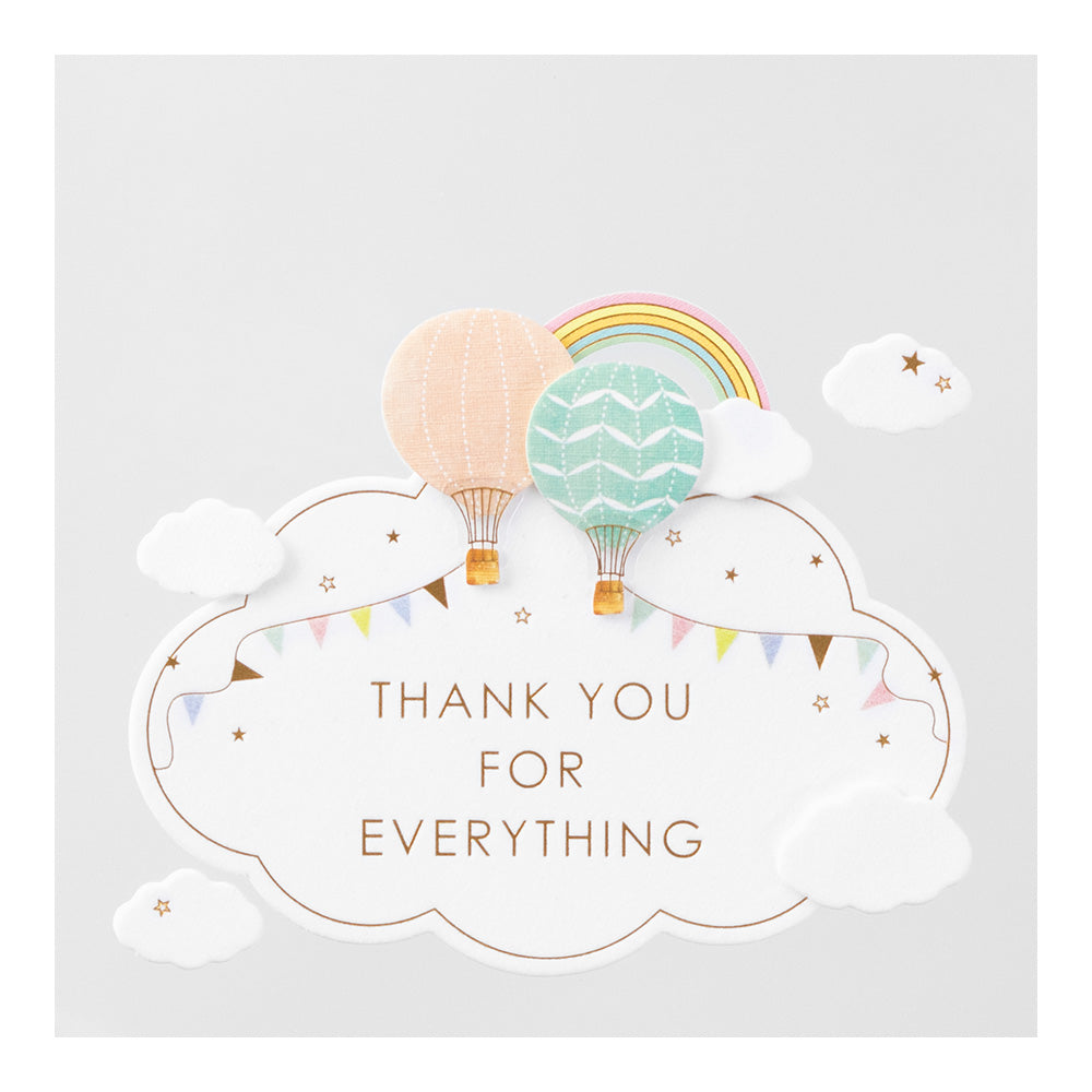 Midori - Sticker 2442 Paper Craft Museum Motif - Balloon - Thank You Card DIY Decoration Sticker - Photo Album DIY