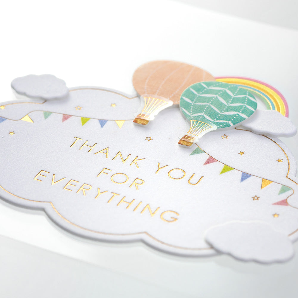 Midori - Sticker 2442 Paper Craft Museum Motif - Balloon - Thank You Card DIY Decoration Sticker - Photo Album DIY