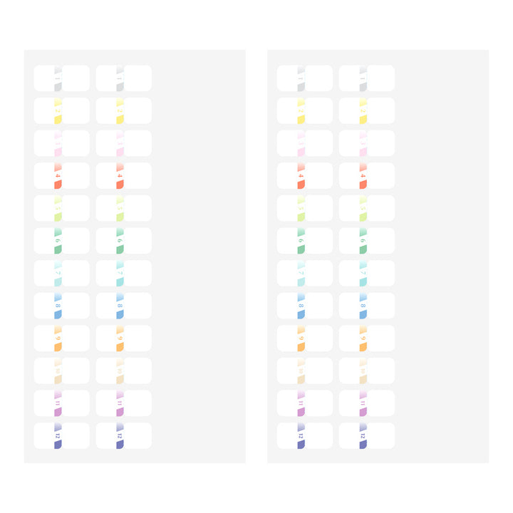 Midori - Index Label Chiratto - Number Color