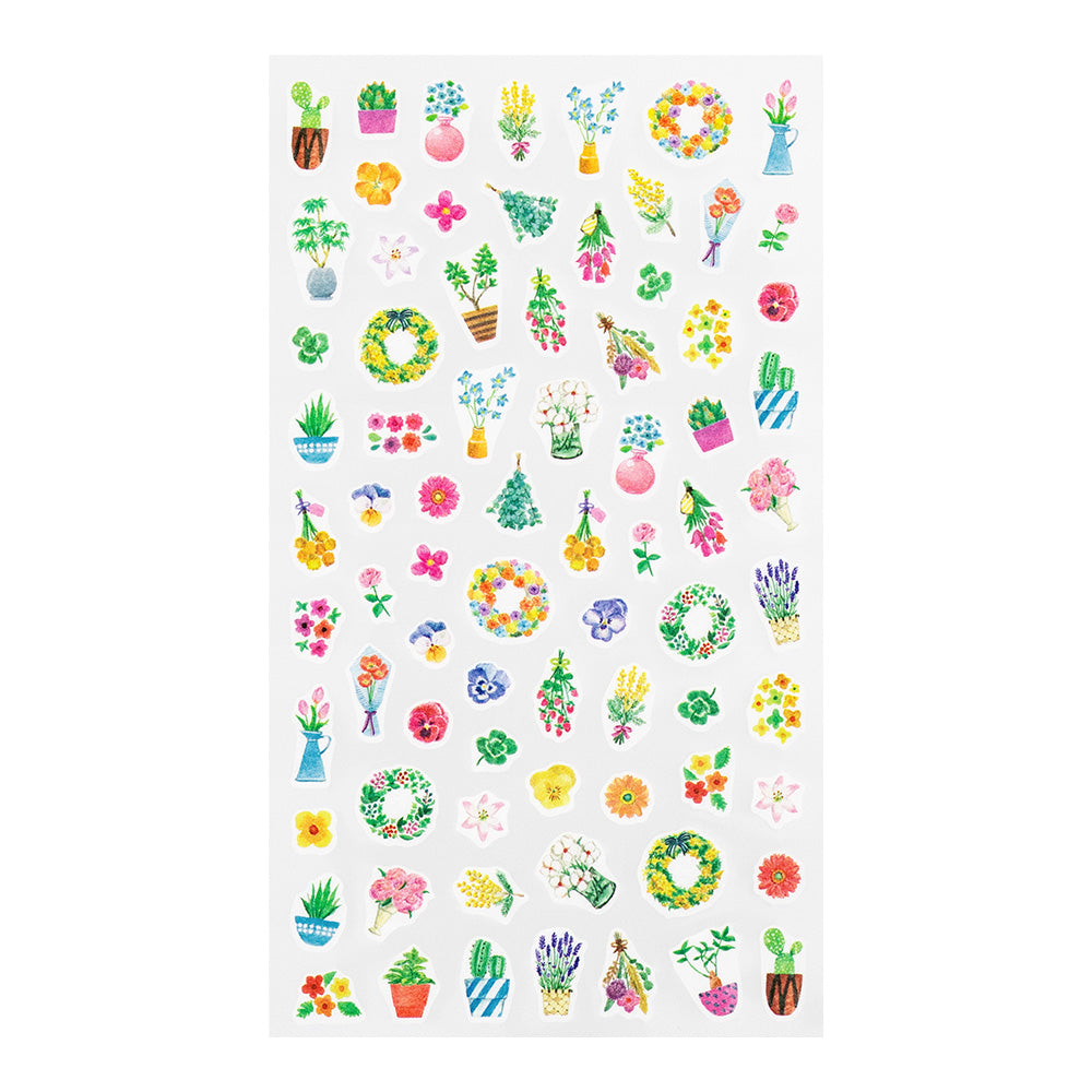 Midori - Stickers for diary Daily records - Flowers