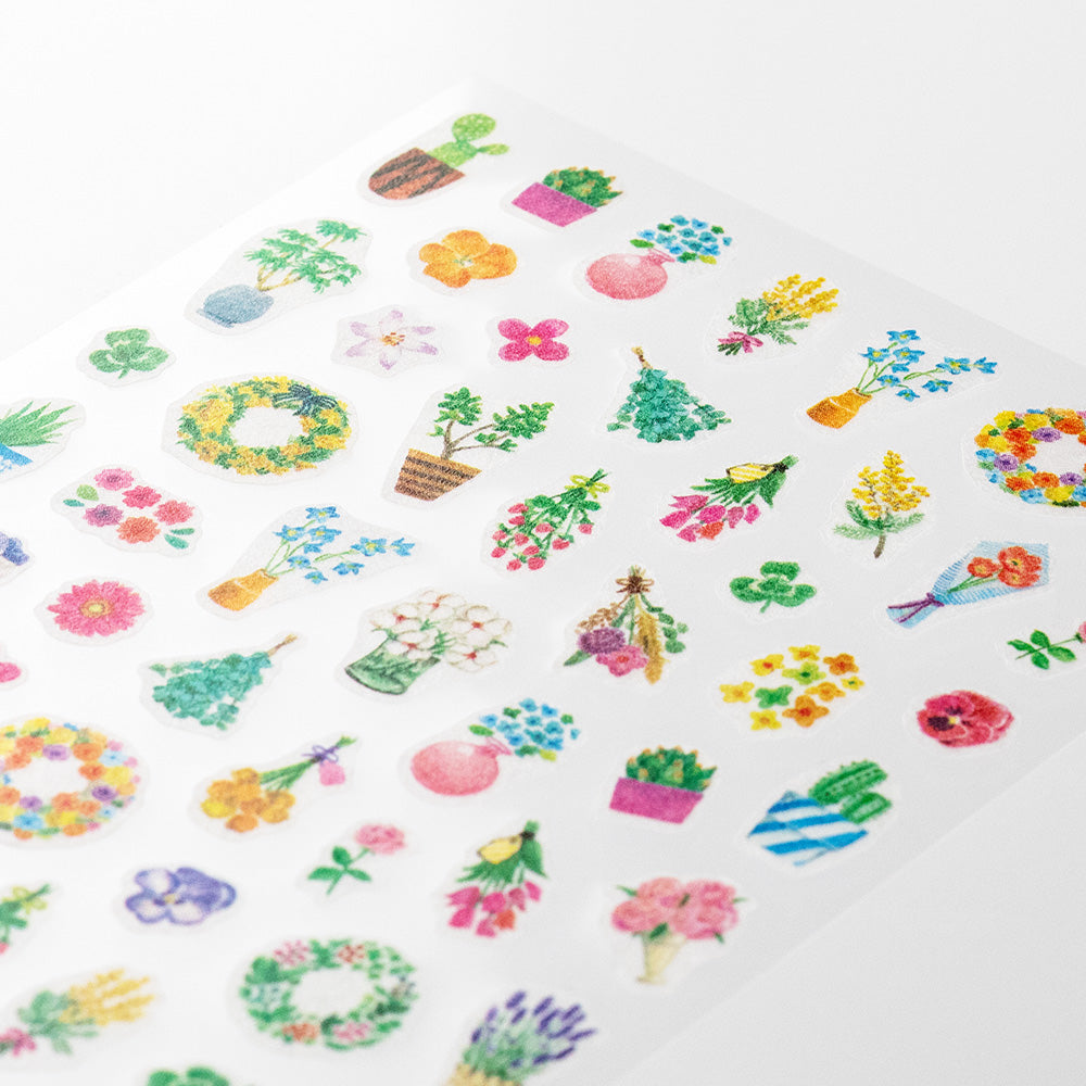 Midori - Stickers for diary Daily records - Flowers