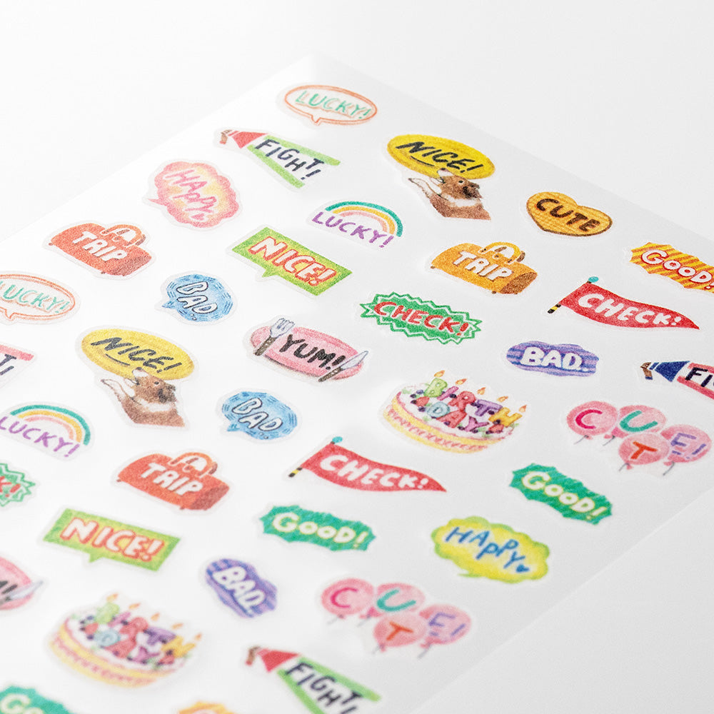 Midori - Stickers for diary Daily records - Wards