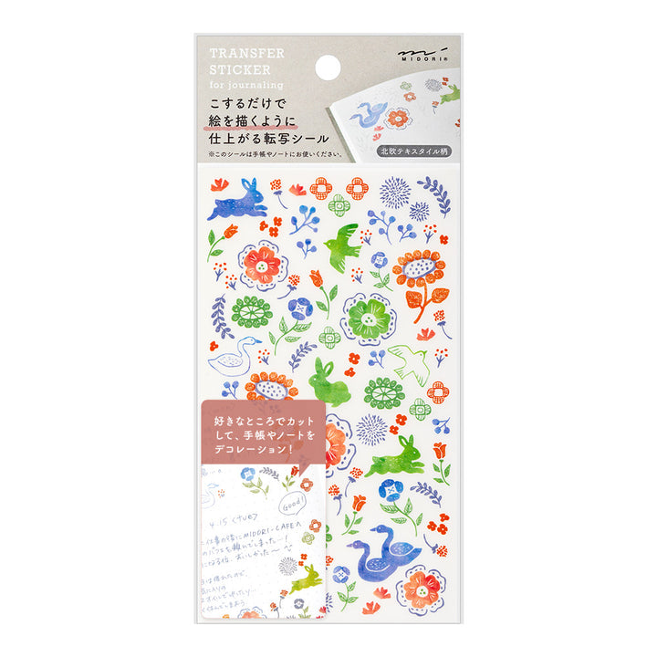 Midori - Transfer Sticker - 2589 - Scandinavian Textile Patterns