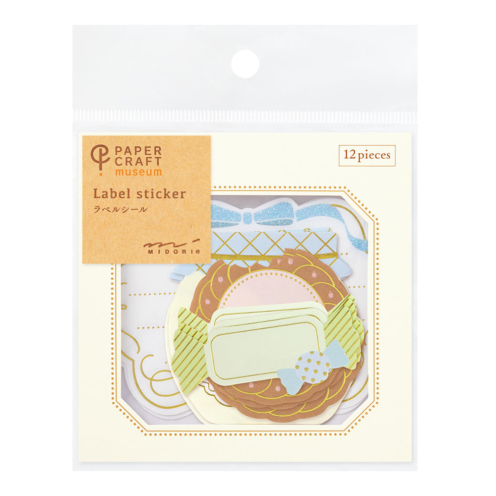 Midori - Paper Craft Museum Label Sticker - 2612 - Sweets