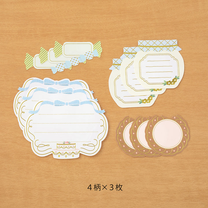 Midori - Paper Craft Museum Label Sticker - 2612 - Sweets