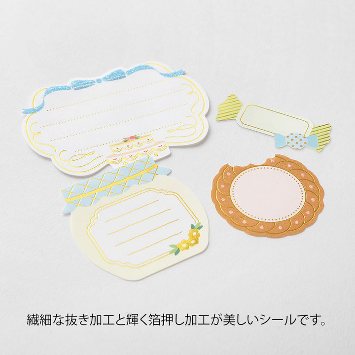 Midori - Paper Craft Museum Label Sticker - 2612 - Sweets