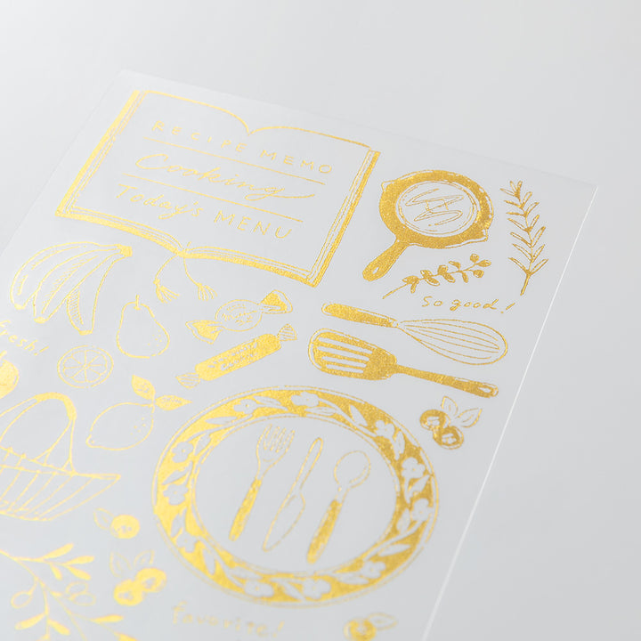 Midori - Gold Foil Transfer Sticker - 2613 - Kitchen