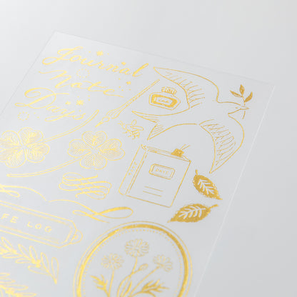 Midori - Gold Foil Transfer Sticker - 2615 - Happy Motifs for record