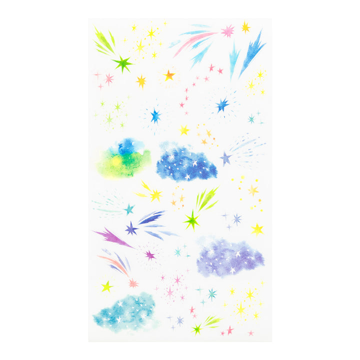 Midori - Transfer Sticker - 2635 - Watercolor Starry Sky