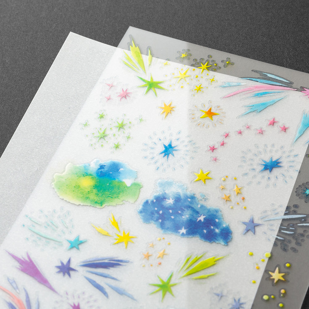 Midori - Transfer Sticker - 2635 - Watercolor Starry Sky