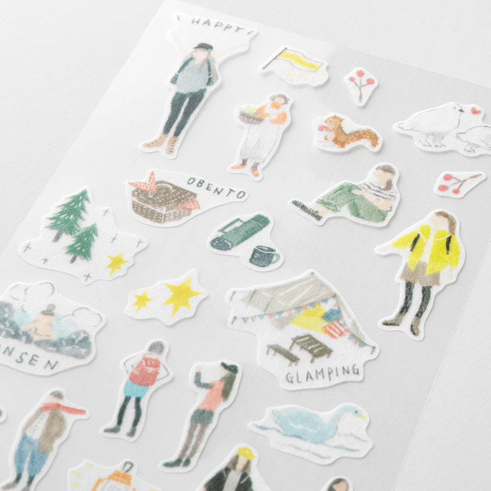 MIDORI - Watercolor Stickers - 2638 - Going Out