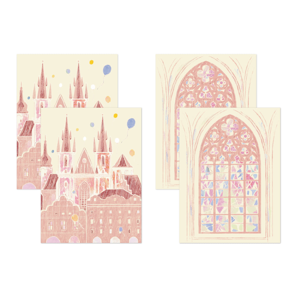 MIDORI - NOSTALGIC DECORATION STICKER - PINK