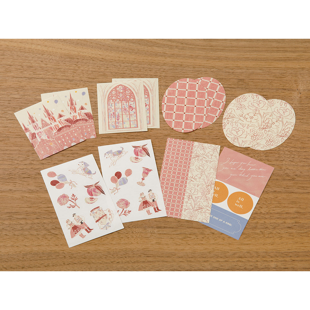 MIDORI - NOSTALGIC DECORATION STICKER - PINK