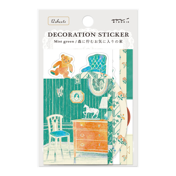 MIDORI - Nostalgic DECORATION STICKER - MIST GREEN