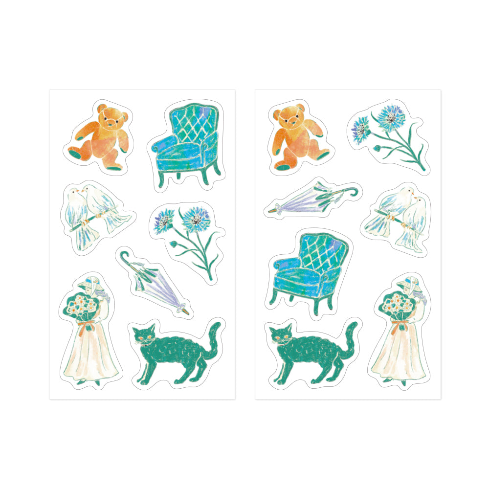 MIDORI - Nostalgic DECORATION STICKER - MIST GREEN