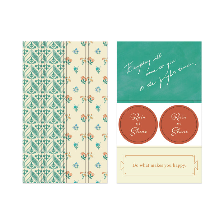 MIDORI - Nostalgic DECORATION STICKER - MIST GREEN