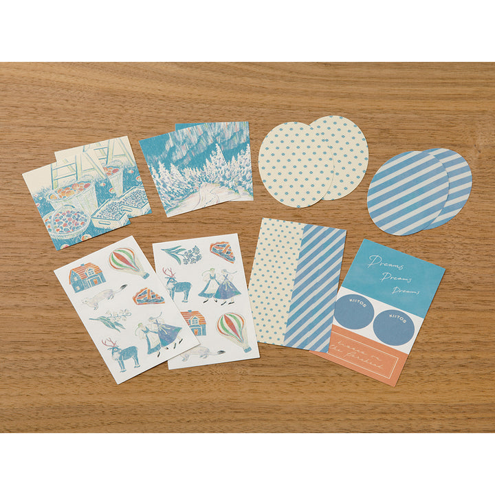 MIDORI - NOSTALGIC DECORATION STICKER - LIGHT BLUE