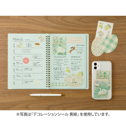 MIDORI - NOSTALGIC DECORATION STICKER - LIGHT GREEN