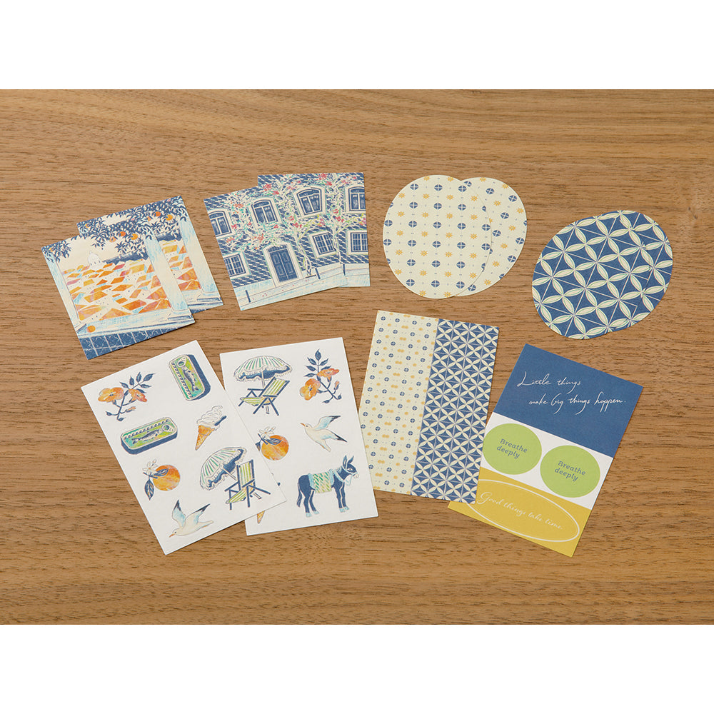 MIDORI - NOSTALGIC DECORATION STICKER - MIST BLUE