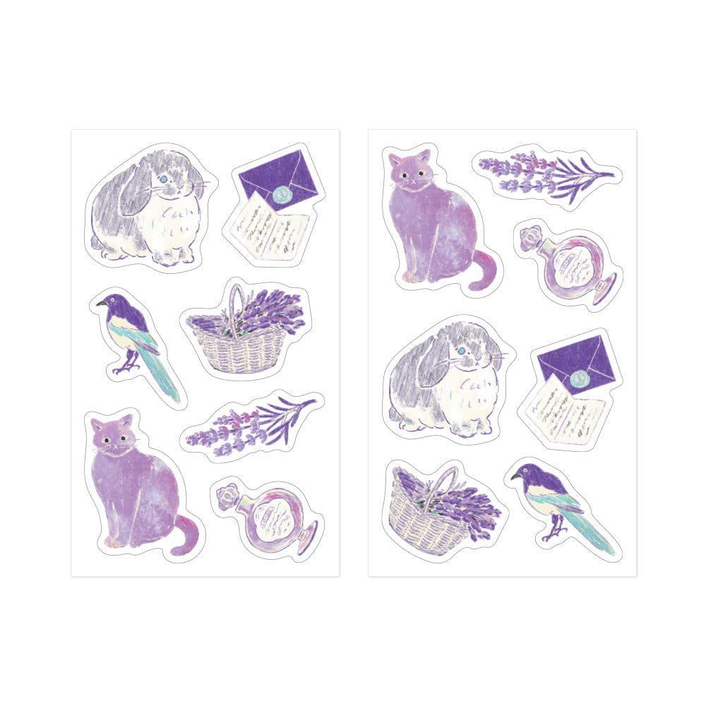 MIDORI - NOSTALGIC DECORATION STICKER - PURPLE