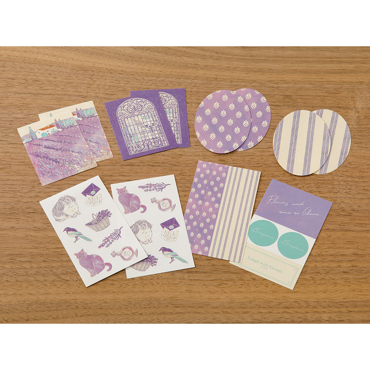 MIDORI - NOSTALGIC DECORATION STICKER - PURPLE