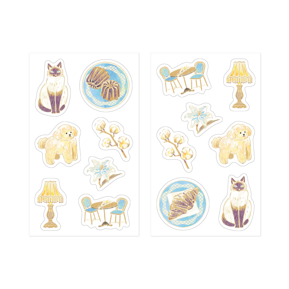 MIDORI - NOSTALGIC DECORATION STICKER - BEIGE