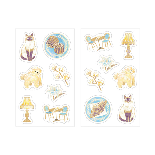 MIDORI - NOSTALGIC DECORATION STICKER - BEIGE