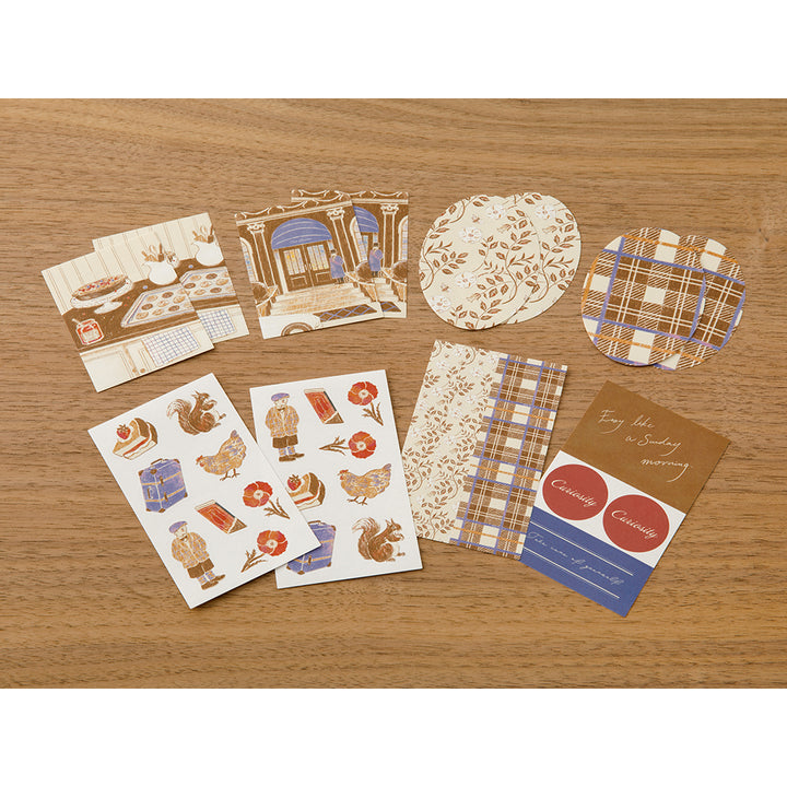 MIDORI - NOSTALGIC DECORATION STICKER - BROWN