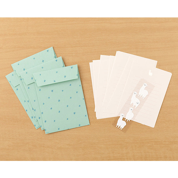 Midori - Letter Set With Stickers - Alpaca B