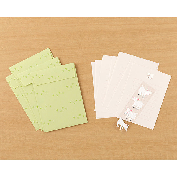 Midori - Letter Set With Stickers - Goat