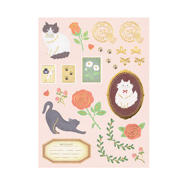 Midori - Letter Set - Collage - Cat