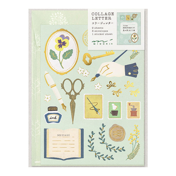 Midori - Letter Set - Collage - Stationery