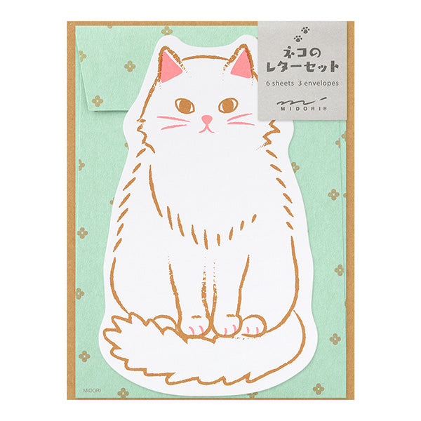 Midori - Letter Set - Die-cut - Cat