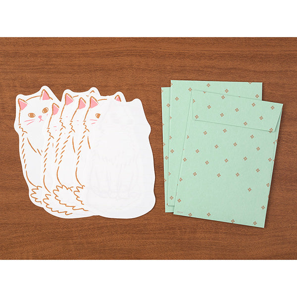 Midori - Letter Set - Die-cut - Cat