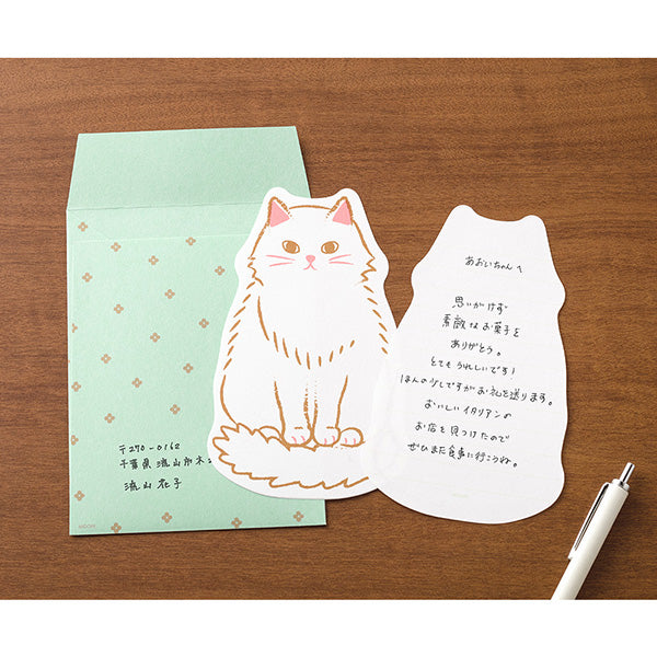 Midori - Letter Set - Die-cut - Cat