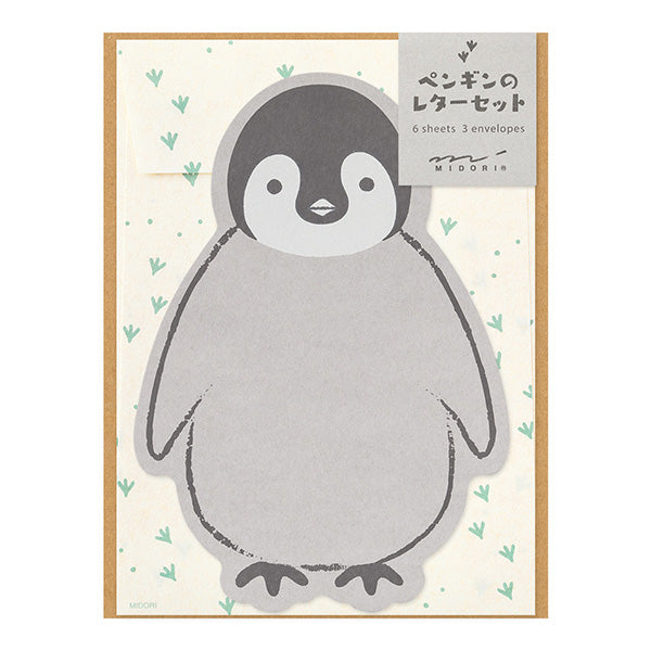 Midori - Letter Set - Die-cut - Penguin