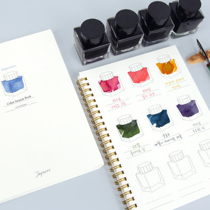 Wearingeul - Impression Ink Color Swatch Book - 9 ink bottles