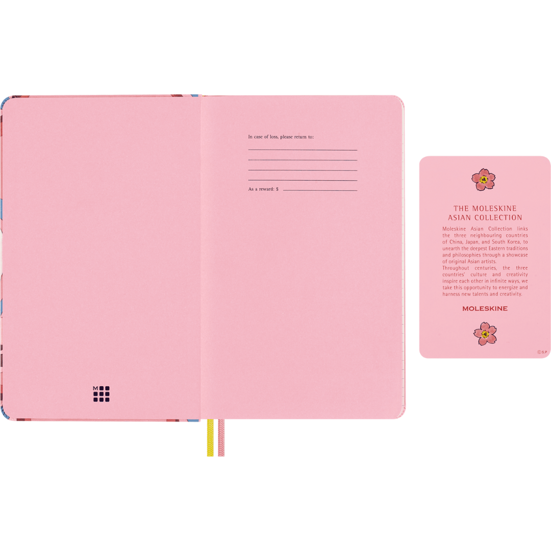 Moleskine - Sakura Undated Weekly Notebook Diary/Planner - Momoko Sakura - Hardcover - Large (13x21cm - 5x8.25in)