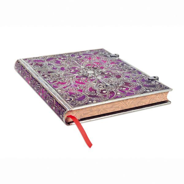 Paperblanks - Hardcover Journal - Aubergine Silver Filigree - Ultra