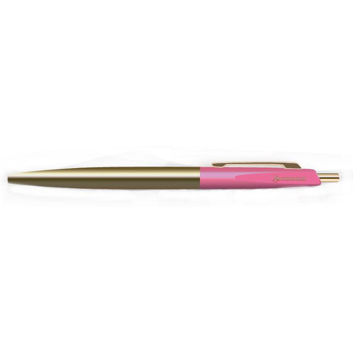 Anterique Fancy Brass Ballpoint Pen Cherry Pink