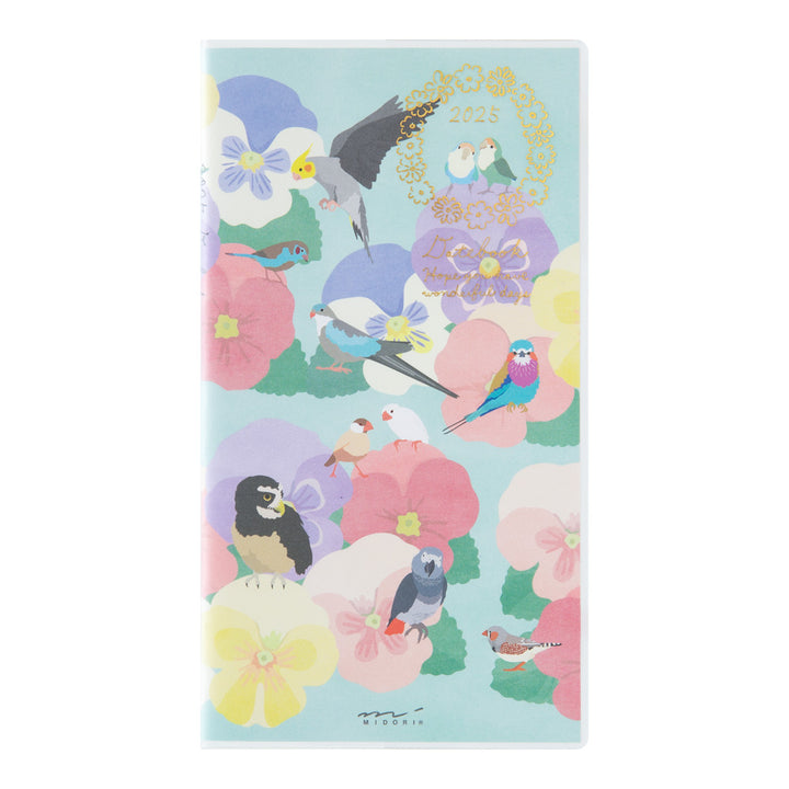 MIDORI - MD Notebook - 2025 Pocket Diary <Slim> - Bird