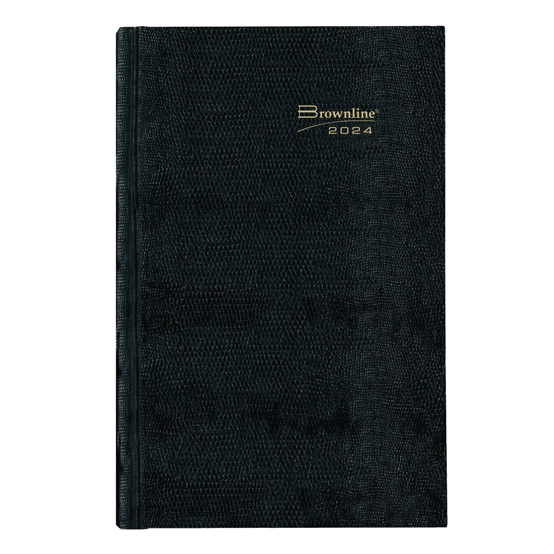 BROWNLINE - 2024 Planner - 10" H x 7-7/8" W - Hard Cover Daily Planner (English)