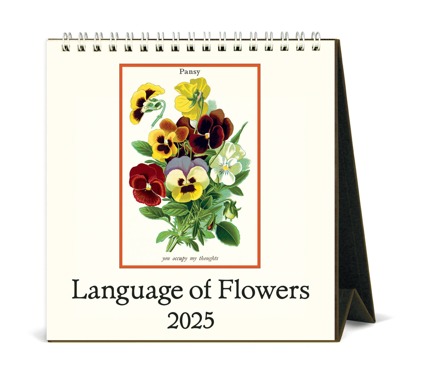 CAVALLINI PAPERS & CO - 2025 DESK CALENDAR - LANGUAGE OF FLOWERS