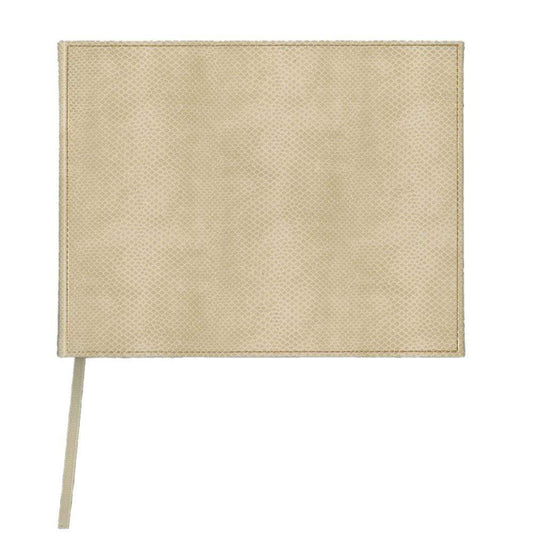 CASPARI - SNAKESKIN GUEST BOOK - IVORY