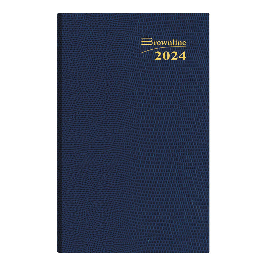BROWNLINE - 2024 Planner - 4.75" H x 3" W - Weekly Pocket Planner (English) - Grey/Indigo/Red/Grape