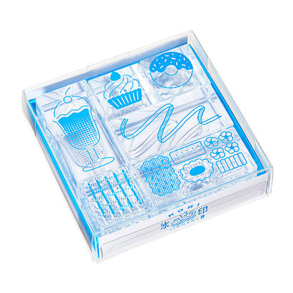 KORI JIRUSHI - 6 Pcs Stamp Set - Sweets