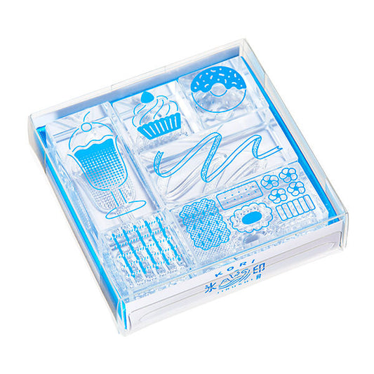 KORI JIRUSHI - 6 Pcs Stamp Set - Sweets